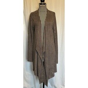Barefoot Dreams Bamboo Chic Lite Waterfall Asymmetrical Open Front Cardigan L/XL